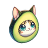 Flying Avocado Cat